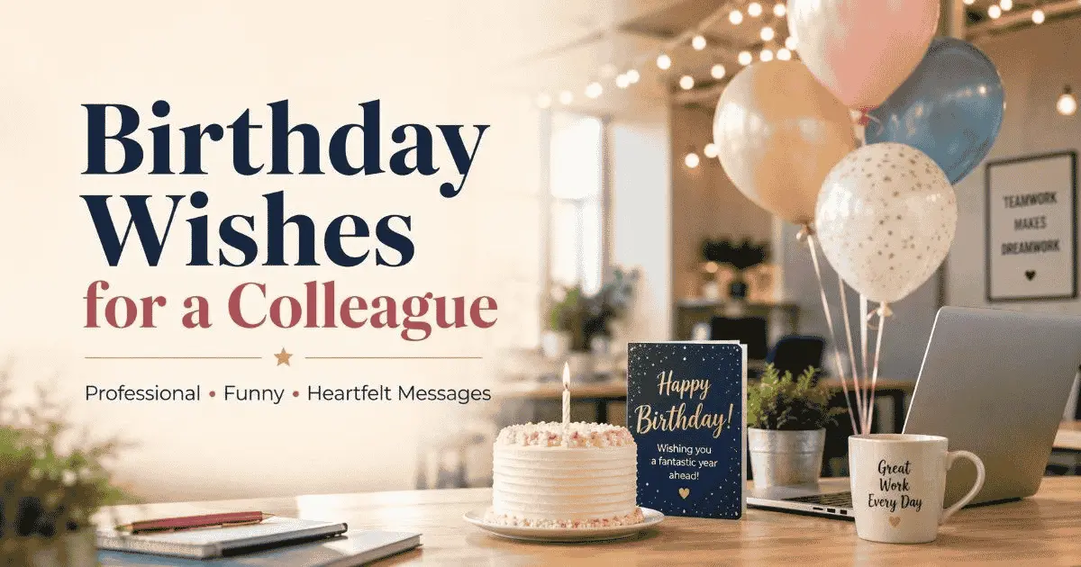 101+ Birthday Wishes for a Colleague: Professional, Funny & Heartfelt Messages