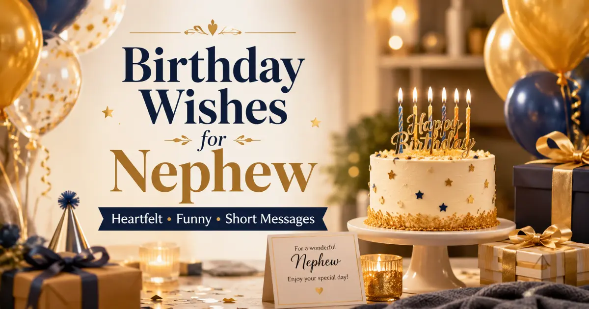 Birthday Wishes for Nephew: Heartfelt, Funny, and Short Messages