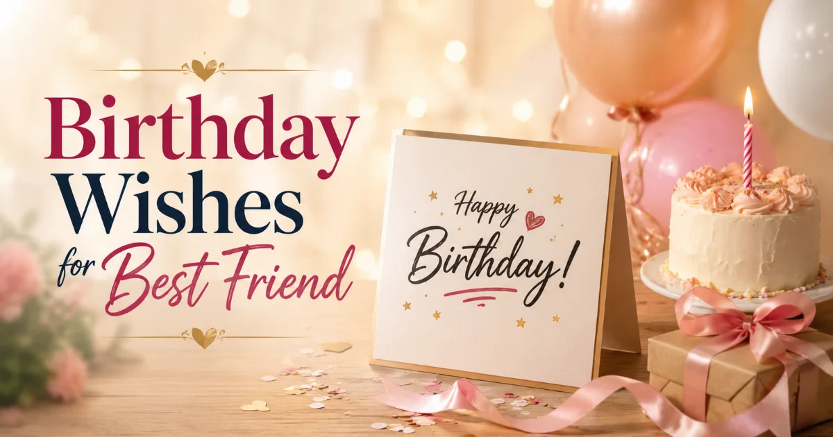 150+ Birthday Wishes for Best Friend: Funny, Sweet & Heartfelt Messages