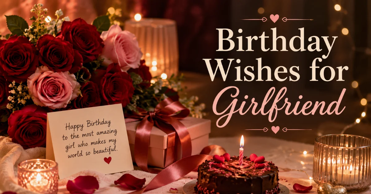 Birthday Wishes for Girlfriend: Sweet, Romantic & Heartfelt Messages