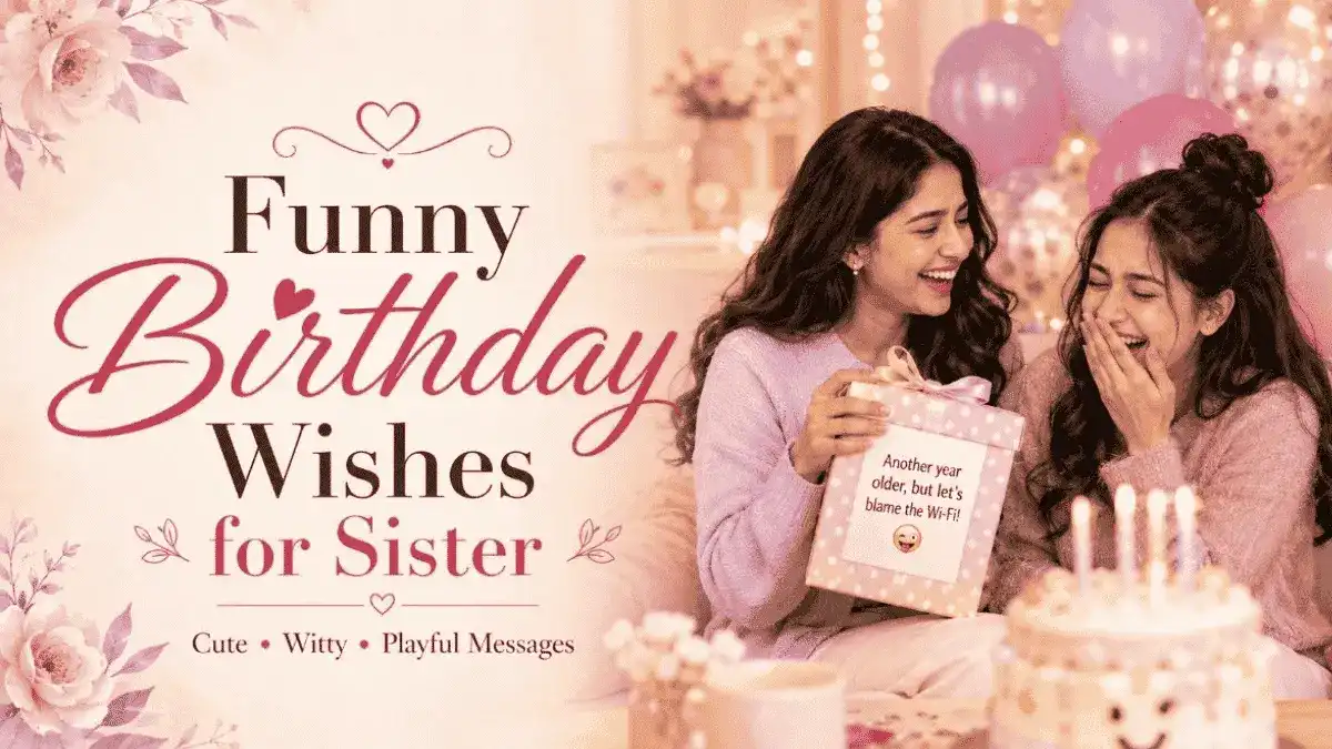Funny birthday wishes for sister